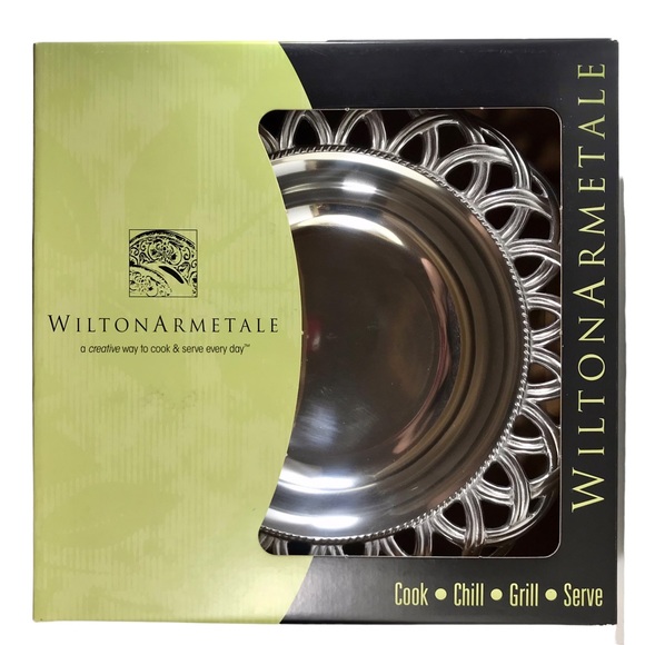 WILTON ARMETALE Harvest Bowl Medium #470014 Aluminum Serveware NWT - Picture 1 of 9